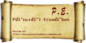 Pánczél Erzsébet névjegykártya